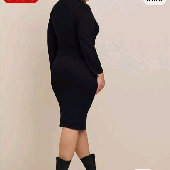 Torrid Black Midi Dress - Picture 2 of 6